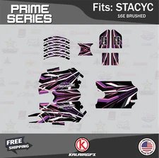 Graphics Kit for STACYC 16E Brushed Electric Bike Prime-purple