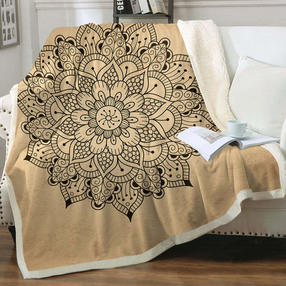 Light tan throw blanket sales