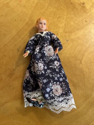 Vintage German Caco Doll Dollhouse  Mom Thread Wrapped Germany  G55
