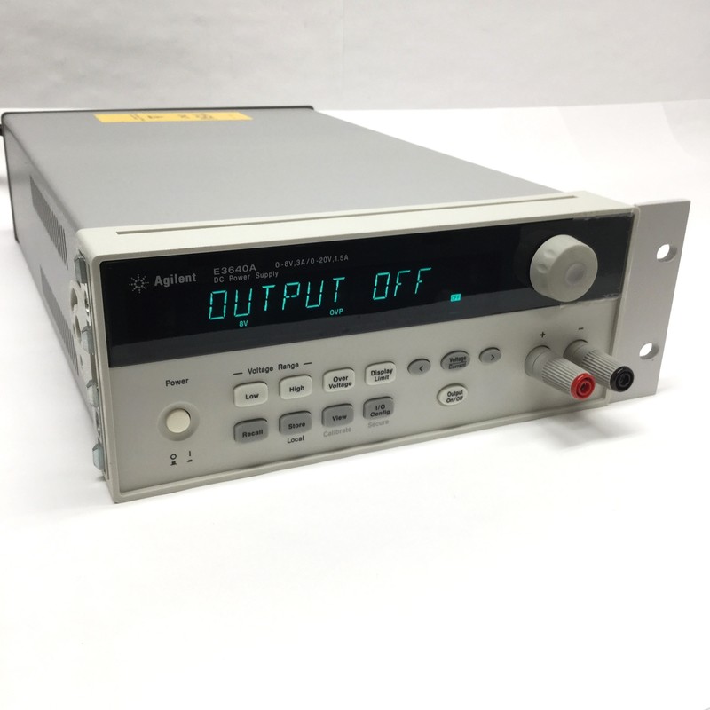 Agilent E3640A Adjustable Bench DC Power Supply 0-8V/3A, 0-20V/1.5A, 30W, 115VAC