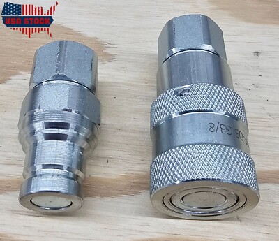 3/8'' Body - 3/8 BSPP Thread - Flat Face Quick Connect - Heavy Duty