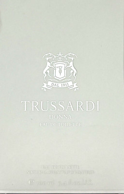 TRUSSARDI DONNA EAU DE TOILETTE SPRAY FOR WOMEN 3.4 Oz / 100 ml BRAND NEW ITEM!