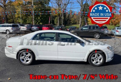 for:2008-2012 Chevrolet Malibu Fender Wheel Well Trim Stainless Stick-On 4Pc
