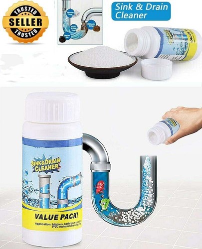 Fast Drain Remover Hot Sink Pipe Dredge Bomb Toilet Bath Quick Foaming Cleaner - Picture 22 of 23