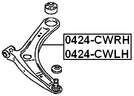 Brazo delantero izquierdo Febest 0424-CWLH OEM 4013A009 Foto 2 de 3