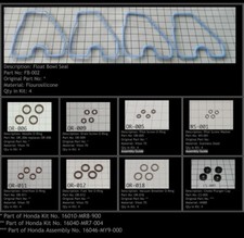 Kit manutenzione carburatore Honda RVF400 NC35 (LiteTek)