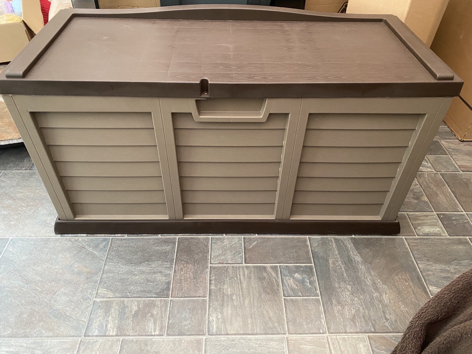 Garden Storage Box,lockable,440l,Easy To Build,outdoor Storage Box