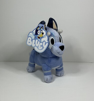 Bluey and Friends Socks Dog Plush Stuffed 7'' Blue Puppy Moose Toys NWT