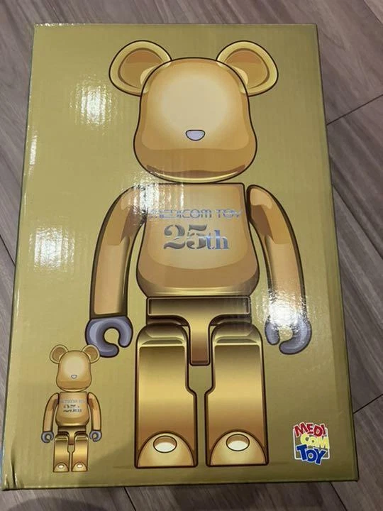 BE@RBRICK Medicom Toy 25th Anniversary Model Gold 100% & 400