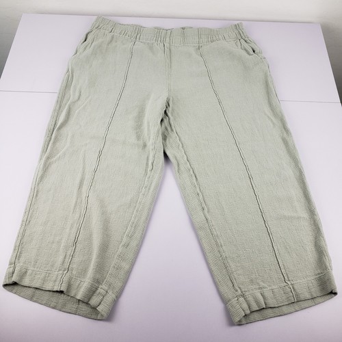 Madewell Breezewoven 36x22 Linen Blend Wide Leg Pants Women Plus 1X Pockets - Picture 12 of 13