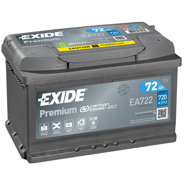 Аккумулятор exide ea722 характеристики