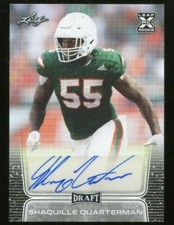 2020 Leaf  Draft Football Rookie Autograph/AUTO - SHAQUILLE QUARTERMAN