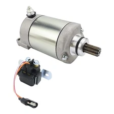 Starter Motor Replacement for Polaris Predator 500 2003-2006 18647 with Relay