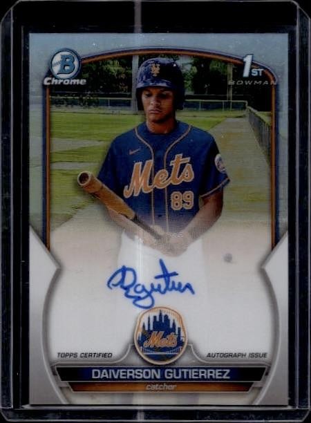 2023 Bowman Chrome #CPA-DG Daiverson Gutierrez Prospect Auto Refractor /499