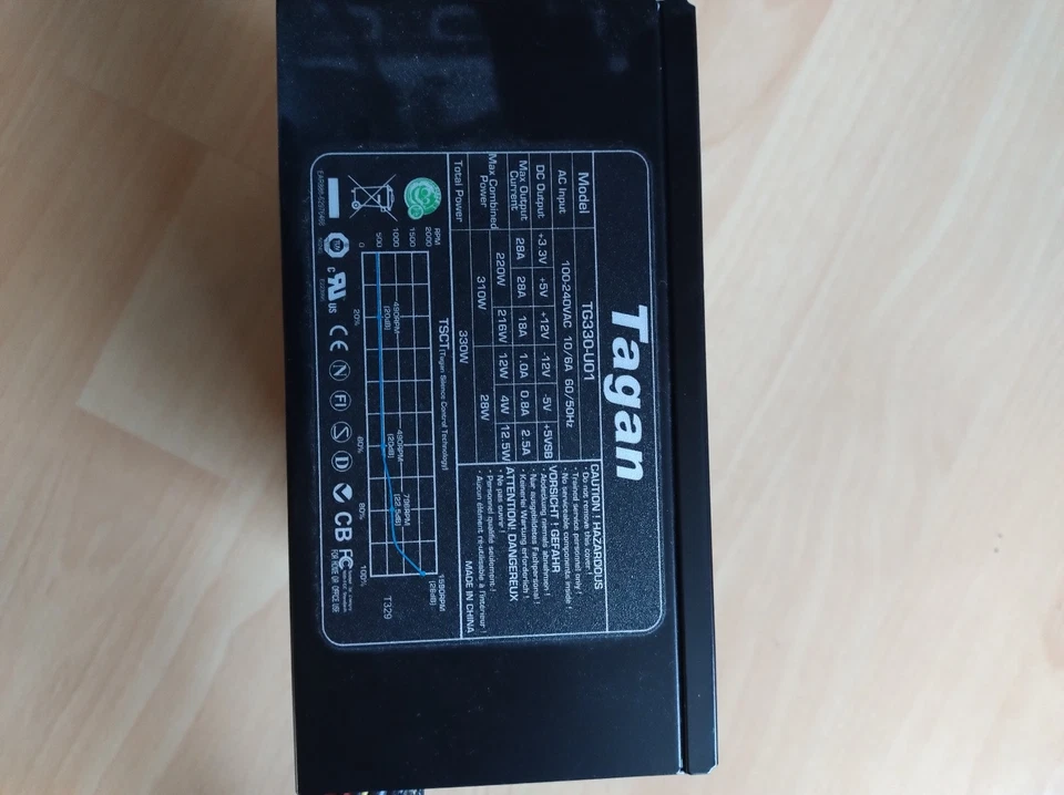 Netzteil Tagan TG330-U01 330Watt ATX PC SATA - Bild 3 von 3