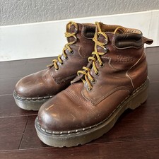 Vintage Doc Marten Brown Leather Lace-Up Ankl...