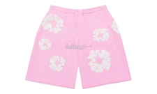 Denim Tears The Cotton Wreath Powder Pink Sweat Shorts
