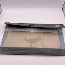 Under Armour Women's UA Pure Stretch Thong 3-Pack in Beige Size XS