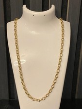 Antique 23" 9ct Gold Belcher Chain, Hallmarked 9ct, 34.4g, nice weight