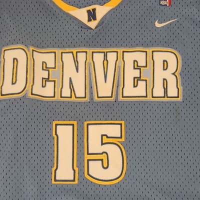 Nike Denver Nuggets Carmelo Anthony #15 NBA Basketball Jersey Blue Size L
