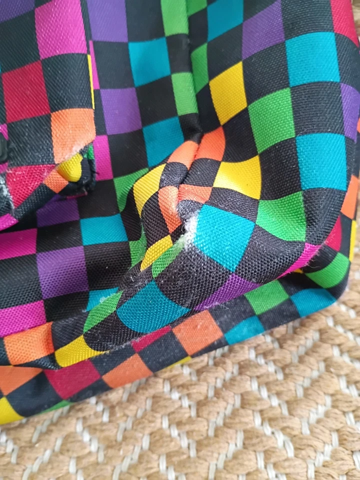 YAK PAK DELUXE Mochila Estudiantil BOLSO DE HOMBRO Escuela Arco Iris Negro Cuadros Foto 3 de 4