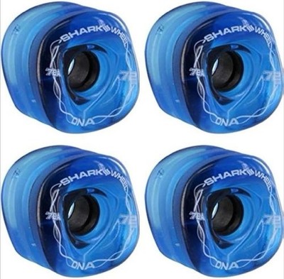 Shark Wheel 72mm 78a Longboard Cruising Wheels DNA Formula (Sapphire Set of 4)