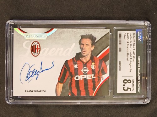 2024-25 Daka AC Milan Ineffable SILVER Franco Baresi On-Card Auto 26/60 CGC 8.5!