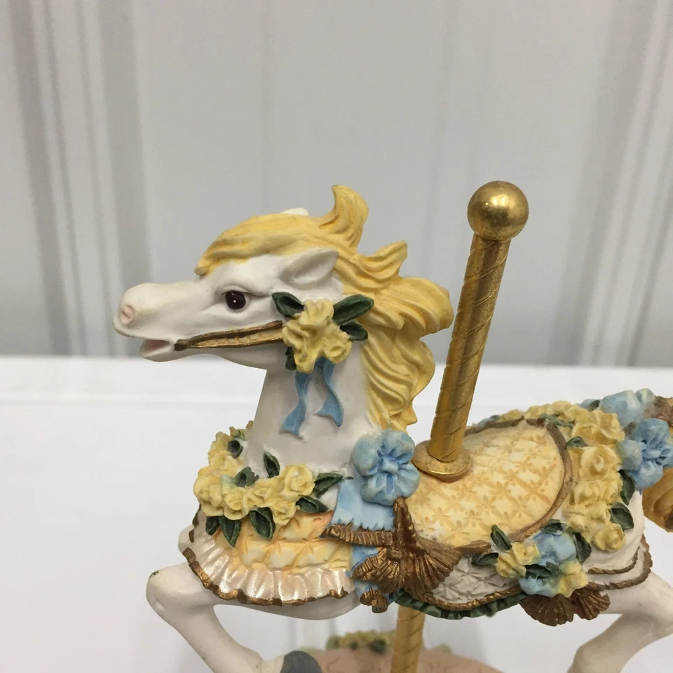 Heritage House Carrusel Caballo Melodías Country Fair Love Me Tender Caja de Música Foto 4 de 4