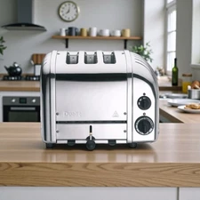 Dualit Classic Combi 2 + 1 Three Slot Toaster 3 Slice Stainless Steel GSP