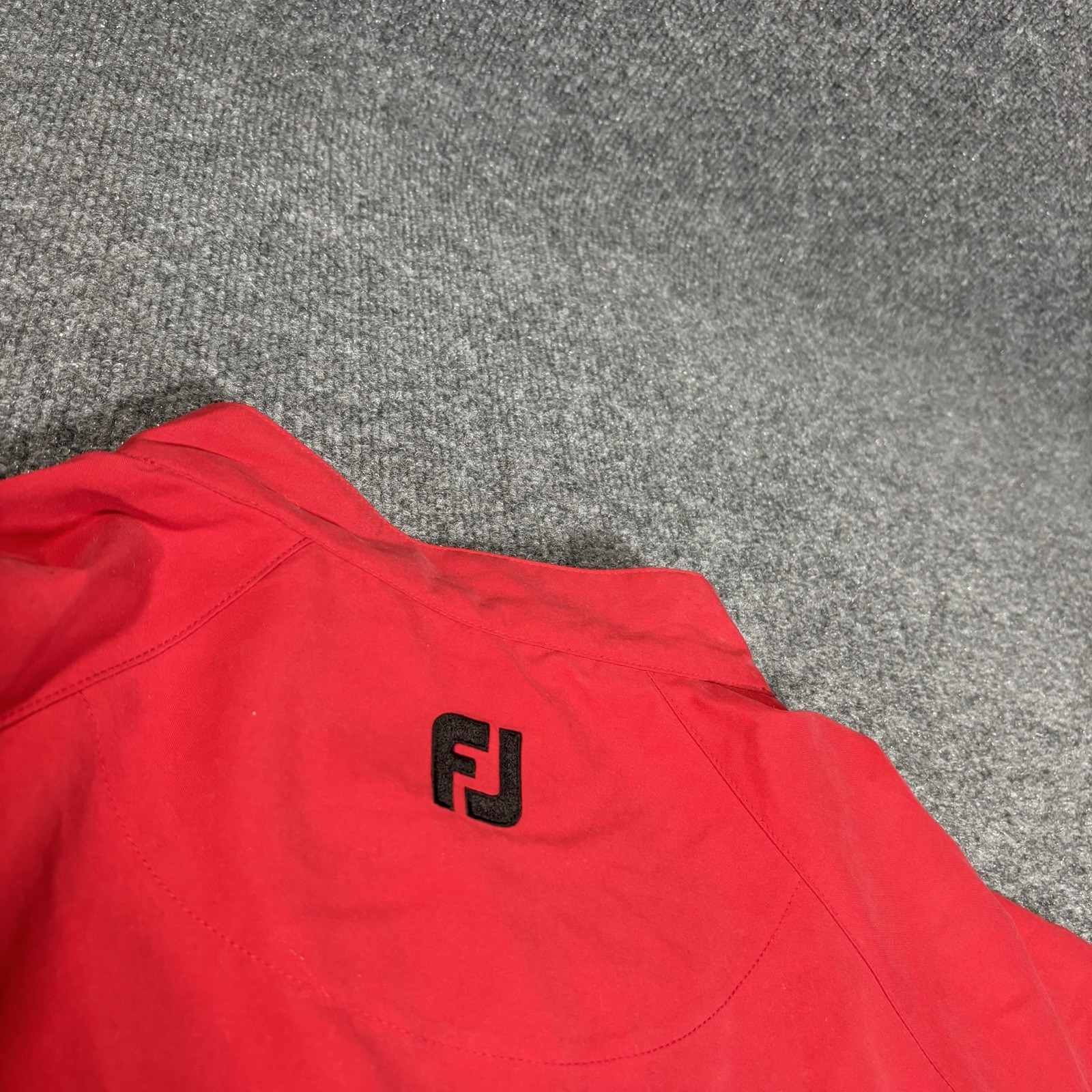 FootJoy Windshirt Jacket Mens Large NWT Long Sleeve Red Snap Pullover FJ Golf