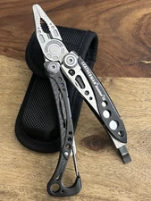 Leatherman Skeletool CX MultiTool 154CM Excellent Condition w/New Nylon Sheath