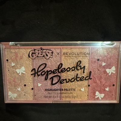 Revolution x Grease Hopelessly Devoted Highlighter Palette Pink/Gold 4x0.17oz