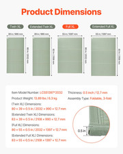 Japanese Tatami Mat, Futon Mattress for Sleeping Meditation Yoga 955