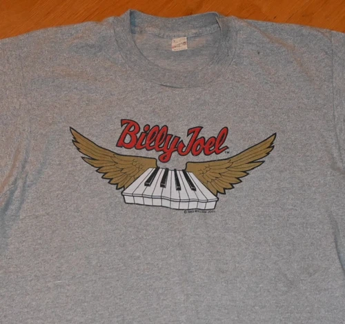 *1984 BILLY JOEL* vtg original Rare 1980's Concert Tour tee 1980s vintage concert t-shirt, vintage, size XL, single stitch, B+ condition