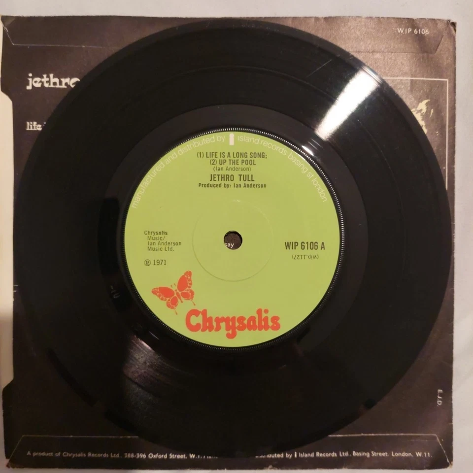 Jethro Tull - Life Is A Long Song - 7" EP Vinyl Chrysalis 1971 Foto 3 de 4