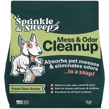 Sprinkle  Sweep: Pet Mess  Odor Cleanup - 15oz Bag - Mess Clumping Powder
