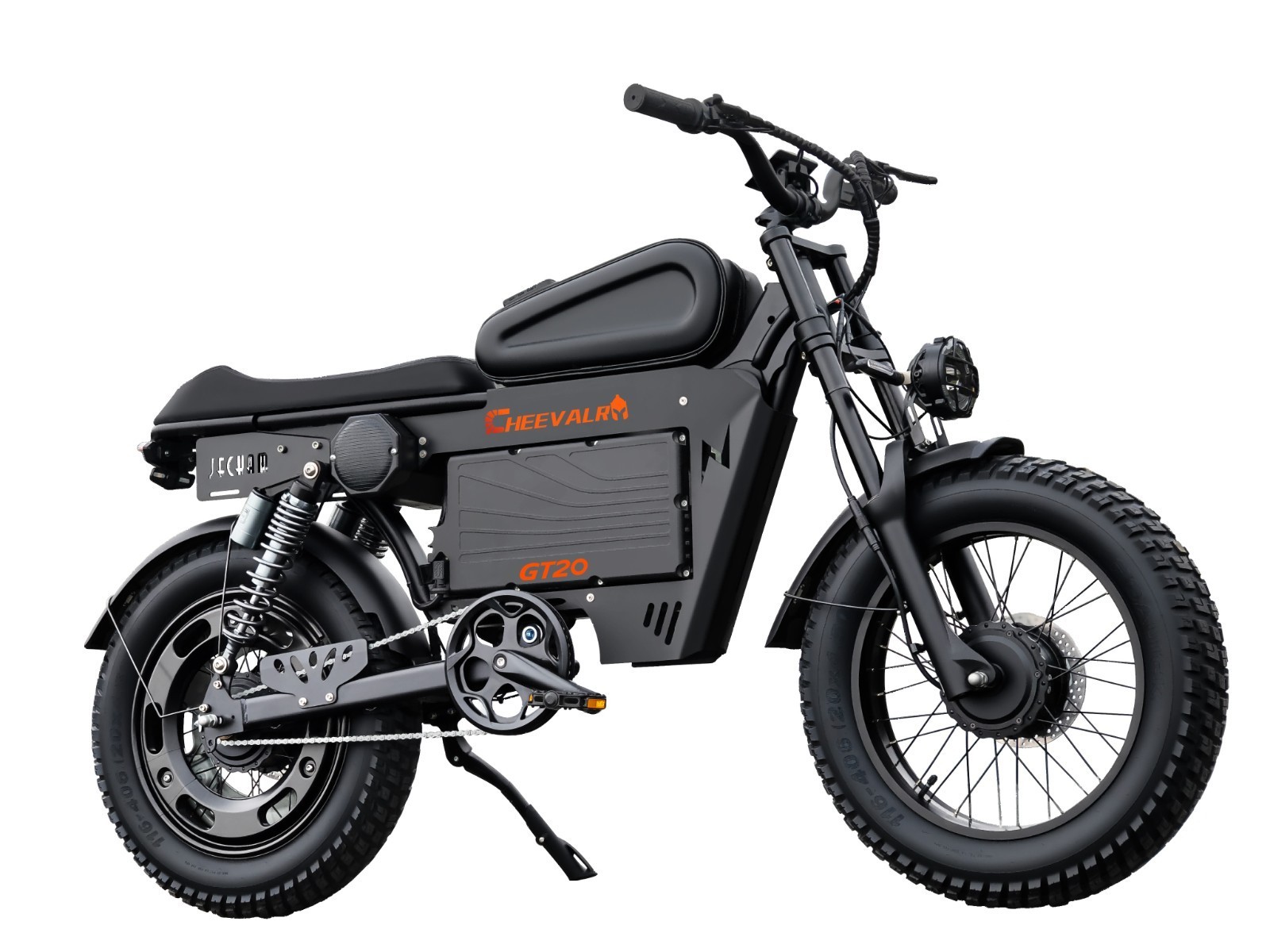 20" Electric Motorbike 6000W Tire 40MPH 60V 43AH Electric Motorcycle E-Dirt Bike