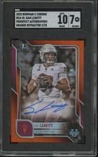 2025 Bowman U Chrome SAM LEAVITT RC 1st Auto Orange Refractor /25 SGC 7/10 JA136