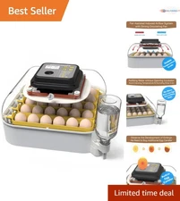 Egg Incubator with Humidity Display Automatic Egg Turner Egg Candler Hatching