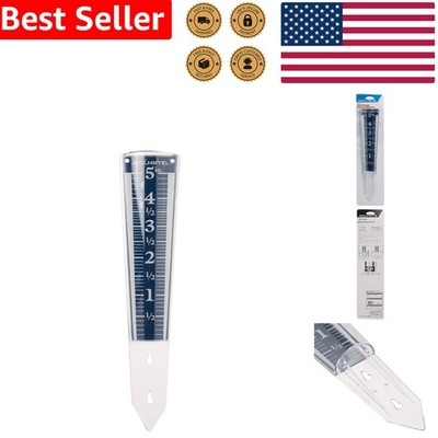 Weather-Resistant 5'' Digital Rain Gauge with 35% Magnification for Easy Viewing