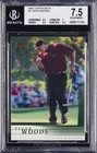 2001 UPPER DECK #1 TIGER WOODS ROOKIE RC BGS 7.5