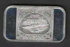 INVERTED AIRPLANE STAMP   .999 SILVER ART BAR
