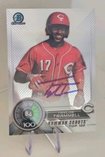 Taylor Trammell Reds 2018 Bowman Chrome Scouts Top 100 #BTP-84 Autograph