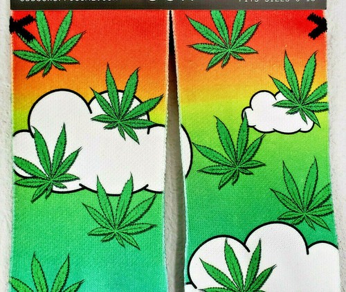 ¡NUEVO! Calcetines para hombre ODD SOX Cloud 9 Marijuana Clouds Weed 420 talla 6-13 - Imagen 4 de 4