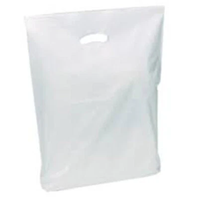 Coloured Plastic Carrier Bags Strong With Patch Handle All Colours Multi Listing - Image 1 of 4