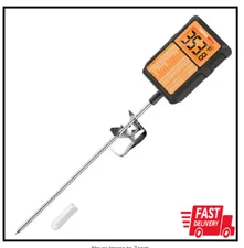 ThermoPro TP510W Waterproof 8' Long Probe Candy & Meat Thermometer with Pot Clip