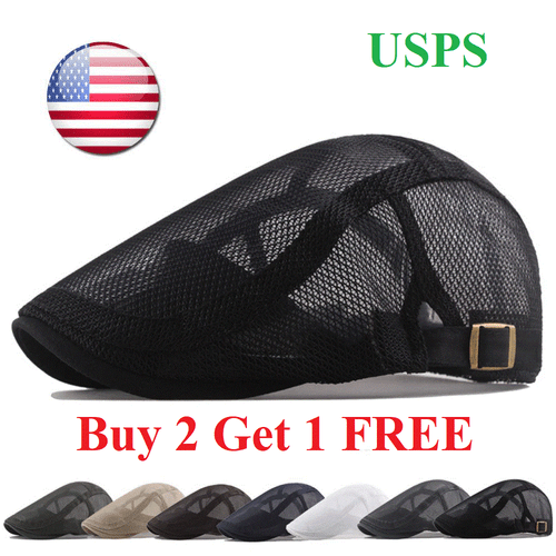 SOMMER HERREN ATMUNGSAKTIVES NETZ IVY KAPPE BARET NEWSBOY MÜTZE GATSBY KAPPE TABBIE FLATCAP