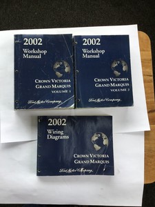2002 Ford Crown Victoria Grand Marquis Workshop Manual Wiring Diagrams Book Set Ebay