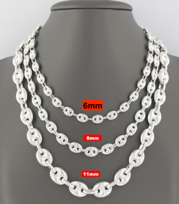 Men's 8mm Diamond-Cut Byzantine Chain Bracelet In Rhodium Plate, 8 Inches - Heavy Brass Core