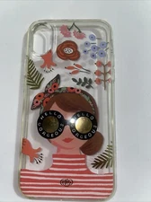 Case-Mate - iPhone Xs Case/iPhone X Case - Rifle Paper CO. Gold /Hello Girl